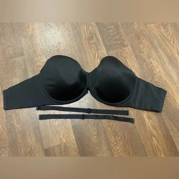 CACIQUE BOOST MULTI-WAY OR STRAPLESS BLACK BRA 42H - Picture 5 of 11